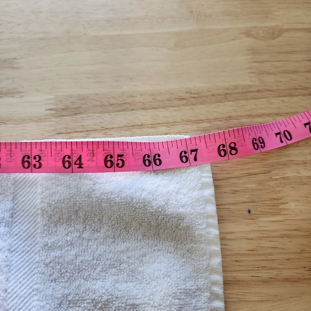 Vintage Ralph Lauren Sport Polo Bear Beach Towel White Cotton Made in USA 67x34